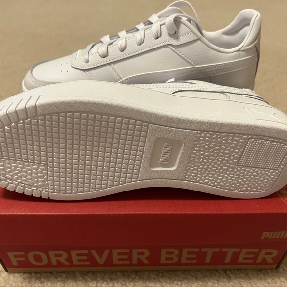 Puma Carina Street Sneakers White Size 8.5 - Picture 4 of 7